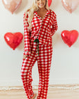 Estrella Christmas Plaid Print Shirt