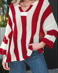 Anika Colorblock Bracelet Sleeve Sweater