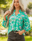 Bella Lantern Sleeve Front Shirt
