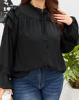 Jaycee Sleeve Chiffon Elegant PLUS Shirt
