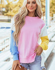Harper Side Slits Crewneck Sweatshirt