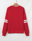 Lennon Varsity Striped Oversized Sweatshirt