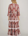 Katie Trim Tiered Maxi Dress
