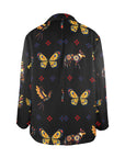 Colores de Mexico Mexican Talavera Animals Floral Women's Blazer