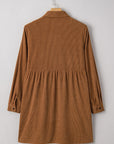Galilea Corduroy Full Collared PLUS Shirt