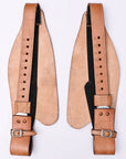 Hilason Hand Tool Leather Saddle Replacement Fender Pair Hobble Strap