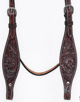 HILASON Western Horse Headstall Breast Collar Set Tack Genuine American Leather