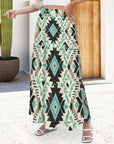 Baha Ranch San Angelo Aztec Tiered Prairie Maxi Skirt