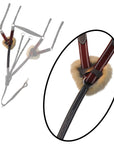 ExionPro 5 Point Breastplate with Sheepskin Padding - Burgundy Elastic & White Strips