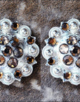 Hilason Western Berry Conchos Glass Rhinestones Bling 1.5" Tack Cowgirl