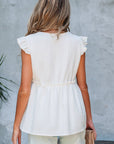 Ashley Trim Flutter Flowy Top
