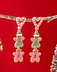 Ariya Heart Pendant Christmas Earrings