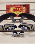 Antique Brown Men Spurs Rope Design Engraved German Silver Trim Hilason