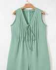 Remy Pintuck Sleeveless Loose Romper