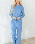 Floral Patchwork Pullover and Sweatpants Lounge Set