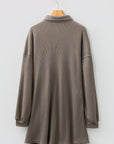 Viviana Taupe Waffle Knit Shirt