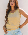 Skyla Metallic Sheen Tank Top