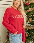 Aria Beaded Merry Casual Sweater