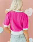 Isla Short Puff Sleeve Sweater