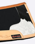 Hilason Western Wool Felt Horse Saddle Pad W/ Leather Along Boder
