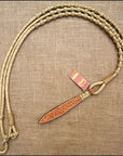 R05F Hilason Western Rawhide Braided Leather Show Rommel Romel Romal Reins Horse