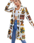 Baha Ranch Vintage Cowboy Collage Western Lightweight Cardigan