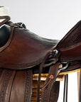 Western Horse Wade Saddle American Leather Ranch Roping Dark Brown Hilason