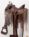 Western Horse Wade Saddle American Leather Ranch Roping Dark Brown