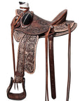 Western Horse Wade Saddle American Leather Ranch Roping Dark Brown