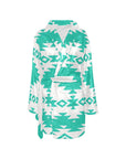 Turquoise Aztec Women's Western Bath Robe