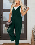Elle Corduroy Patched Sleeveless Jumpsuit