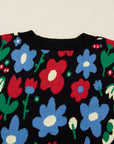 Zariah Print Short Cardigan Sweater