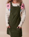 Alexis Front Pockets Corduroy Overall Dress.