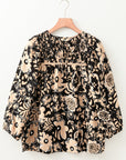 Camilla Bracelet Sleeve Boho Blouse