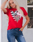 Brynleigh Shaped Print T Shirt