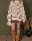 Sofia Shoulder Balloon Sleeve Sweater