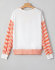 Isla Drop Shoulder Patchwork Long Sleeve Top