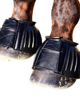 Large Professional Choice Easy On Rubber Horse Bell Boots Black