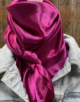 35X35" Solid Fuchsia Wild Rag / Scarf WRS12
