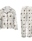 Baha Ranch Boots and Brands Western Christmas Long Satin Pajamas