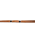 2"X36" Circle Y Off Billet Strap Medium Brown