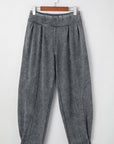 Solid Mineral Wash Jogger Style Pants