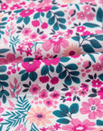 Floral Collared Half-Placket Short Sleeve Mini Dress