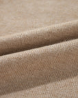 Solid Pearl Drop Shoulder Round Neck Sweater