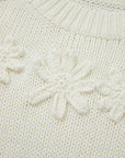 Rheakara Textured Puff Sleeve Sweater
