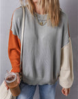 Alejandra Sleeve Ribbed Trim Sweater