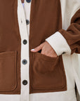 Alia Patchwork Down Fleece Shacket