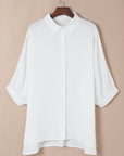 Itzel Puff Sleeve Oversize Shirt