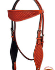 HILASON Western Horse Headstall Breast Collar Set Tack Genuine American Leather