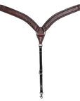 HILASON Western Horse Headstall Breast Collar Set Tack Genuine American Leather